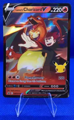2019-2023 Pokemon Sword & Shield Black Star Promos Lance's Charizard V #SWSH133 - Image 1