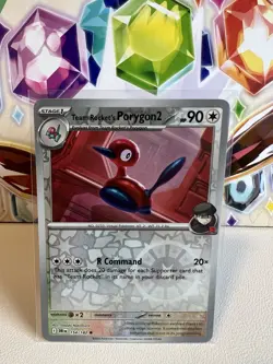 Team Rocket’s Porygon2 154/182 Reverse Holo Common Pokemon Destined Rivals NM - Image 1