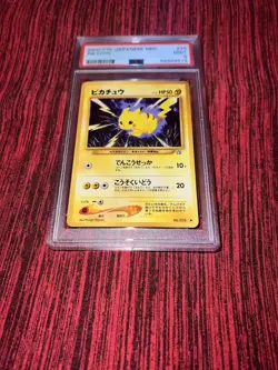 Pokemon 2000 Pocket Monsters Japanese Neo Pikachu #25 PSA Mint 9 - Image 1