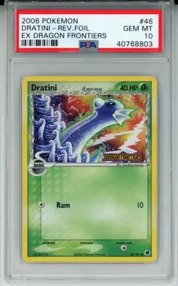 2006 POKEMON EX DRAGON FRONTIERS DRATINI #46 REVERSE PSA 10 GEM MINT #40768803 - Image 1