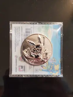2024 Pokemon World Championships Pikachu Metal Coin Honolulu Brand New & Sealed - Image 1