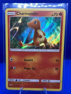 2017 Pokemon Sun & Moon Burning Shadows Charmander #18/147 - Image 1