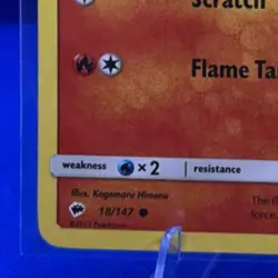 2017 Pokemon Sun & Moon Burning Shadows Charmander #18/147 - Image 4