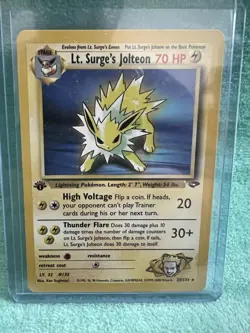 Lt. Surge's Jolteon 28/132 Gym Challenge (1st Edition) Pokemon TCG - Image 1