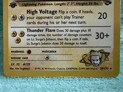 Lt. Surge's Jolteon 28/132 Gym Challenge (1st Edition) Pokemon TCG - Image 5