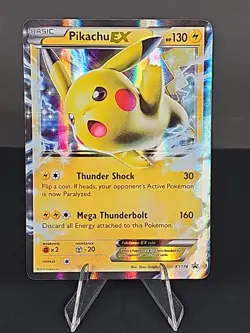 Pikachu EX XY174 Pokemon XY Black Star Promo Ultra Rare Holo 2016 LP - Image 1