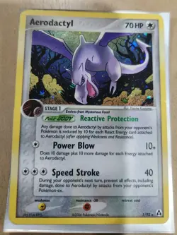 Pokemon EX Legend Maker Aerodactyl 1/92 Holo Rare MP - Image 1
