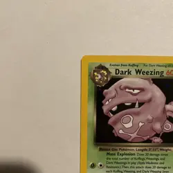 Dark Weezing 14/82 Holo Rare Team Rocket Unlimited WOTC Pokemon TCG Vintage - Image 2