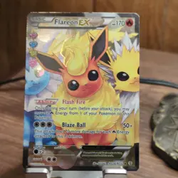 Pokemon Flareon EX Generations Ultra Rare RC28/RC32 Basic HP170 English - Image 1