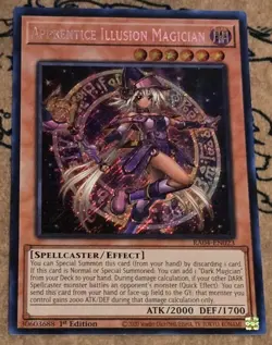 Yugioh Apprentice Illusion Magician RA04-EN023 1st Edition Secret Rare LP - Image 1