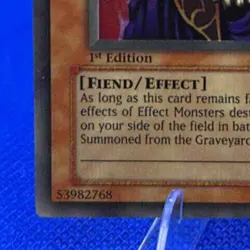 2003 Yu-Gi-Oh! Gaming Legacy of Darkness 1st Edition Dark Ruler Ha Des #LOD-001 - Image 4