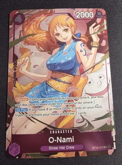 O-Nami ST18-002 Campaign Dash Pack Promo Heroines Edition One Piece Card English - Image 1