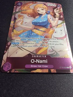 O-Nami ST18-002 Campaign Dash Pack Promo Heroines Edition One Piece Card English - Image 2