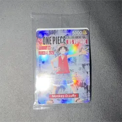 Bandai Namco One Piece CCG Monkey D. Luffy US Voyage Promo Full Art Holo Card - Image 2