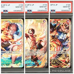 PSA10 One Piece 3 Brothers Luffy Ace Sabo Sequential Set - Image 1