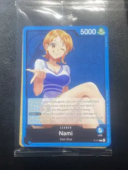 One Piece TCG! Nami P-117 Post-Errata Promo NM ENGLISH SEALED PACK - Image 1