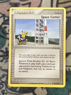 10th Anniversary Space Center 91/107 EX Deoxys Promo Pokemon Card Rare TCG - Image 1