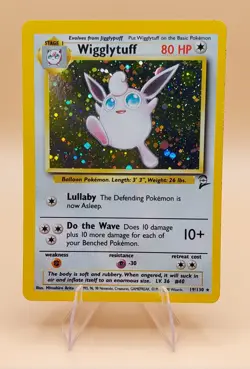 Wigglytuff Base Set 2 Holo Rare No. 19/130 Pokemon Card - 2000 - Image 1