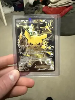 Pokemon Pikachu EX Full Art Promo XY124 Holo Black Star XY Card - Image 1