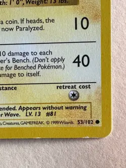 Pokemon Card - Magnemite Base Set (Shadowless) 53/102 Common - Image 4