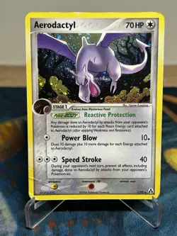 Aerodactyl 1/92 Holo Rare Ex Legend Maker Vintage Pokemon Card HP - Image 1