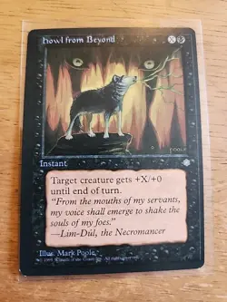Howl from Beyond - Ice Age - Error Card - Misprint & Miscut - MTG Magic - Image 1
