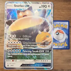Jumbo Snorlax GX SM05 LP 2016 Pokemon Sun & Moon Collection Box Promo Card - Image 1