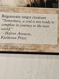 Death Ward - Ice Age - MTG Magic - Error Card - Miscut - Image 2