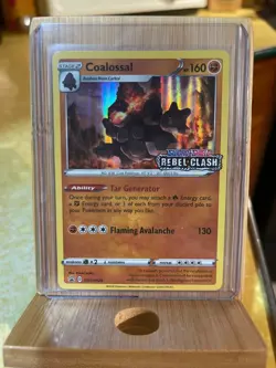 Pokemon Card Coalossal SWSH024 Black Star Promo STAMPED Rebel Clash Near Mint - Image 1