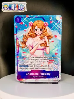 One Piece Card Game 🏴‍☠OP11-070 Charlotte Pudding SR NM Alt Art Foil ENGLISH - Image 1