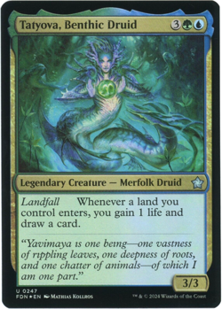 Tatyova, Benthic Druid (Foil) - 0247 - Foundations - Magic the Gathering (MTG) - Image 1