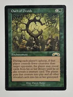 1x - MTG - Magic the Gathering Oath of Druids (115/143) Exodus HP - Image 1