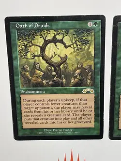 1x - MTG - Magic the Gathering Oath of Druids (115/143) Exodus HP - Image 3