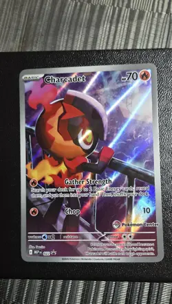 Charcadet 022 Pokemon Center ETB Phantasmal Flames Stamped Promo - Image 1