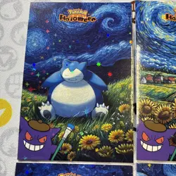 8 Star Holo Van-Gogh Snorlax Charizard +++ Card Database Non-TCG Pokemon Peru - Image 2