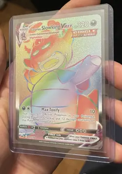 Pokemon Galarian Slowking VMAX Full Art Secret Rare Single Strike 207/198 - Image 1