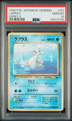 Lapras 131 Series Ii Vending Pokemon Japanese PSA 10 - Image 1