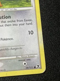 Pokemon TCG Eevee 59/111 Common Platinum Rising Rivals (Heavy Played) - Image 4