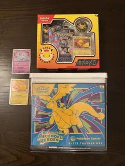 Ascended Heroes PC ETB Pokemoncenter Exclusive + 2026 Pokemon Day Pikachu Promo! - Image 1