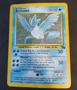 Pokemon Articuno Fossil Holo 2/62 HP - Image 1