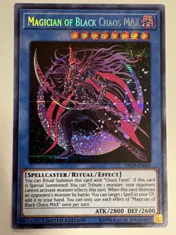 YUGIOH- Magician Of Black Chaos MAX - TN19-EN002 - Prismatic Secret Rare - Image 1
