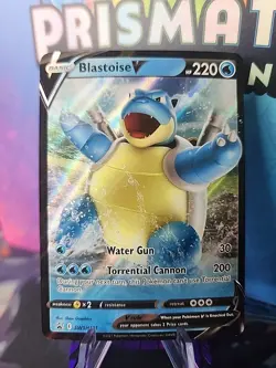 Blastoise V SWSH101 Pokemon TCG Card Sword & Shield Black Star Promo - Image 1