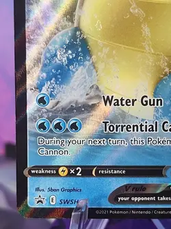 Blastoise V SWSH101 Pokemon TCG Card Sword & Shield Black Star Promo - Image 5