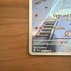 Pokemon Duskull 068/064 Holo Rare English SFA 2024 James Turner Card - Image 2