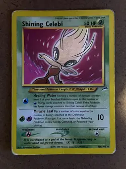2002 Pokemon TCG Card Game Neo Destiny Shining Celebi Holo #106/105 - Image 5
