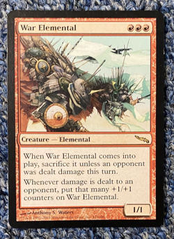 2003 MTG "War Elemental" !! LIGHTLY PLAYED !! Mirrodin #112/306 Magic FREE S&H - Image 1