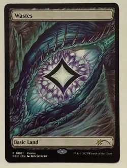 Wastes (0001) Dragon's Eye Promo - Tarkir Dragonstorm Play Promo MTG - Image 1