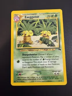 Pokemon Exeggutor Card 13/18 Southern Island Promo - Image 1