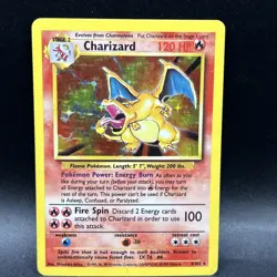 1999 Holo Rare Charizard 4/102 Base Set Pokemon TCG Card - Image 1