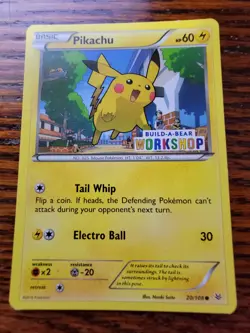 LP! Pokemon TCG Pikachu Build-A-Bear Workshop Promo 20/108 Promo Promo - Image 1